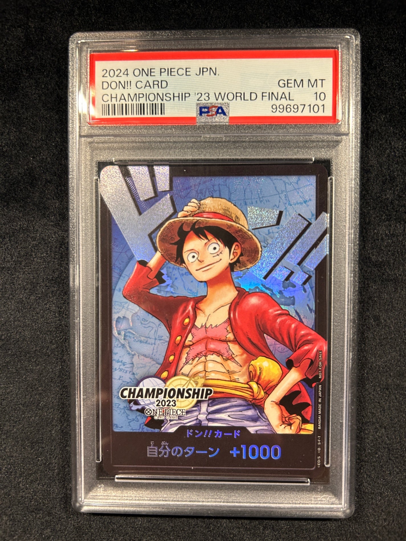 【中古A】 ドン!!カード(日本語/CS2023ワールドファイナル/モンキー・D・ルフィ)【-】(-)PSA10