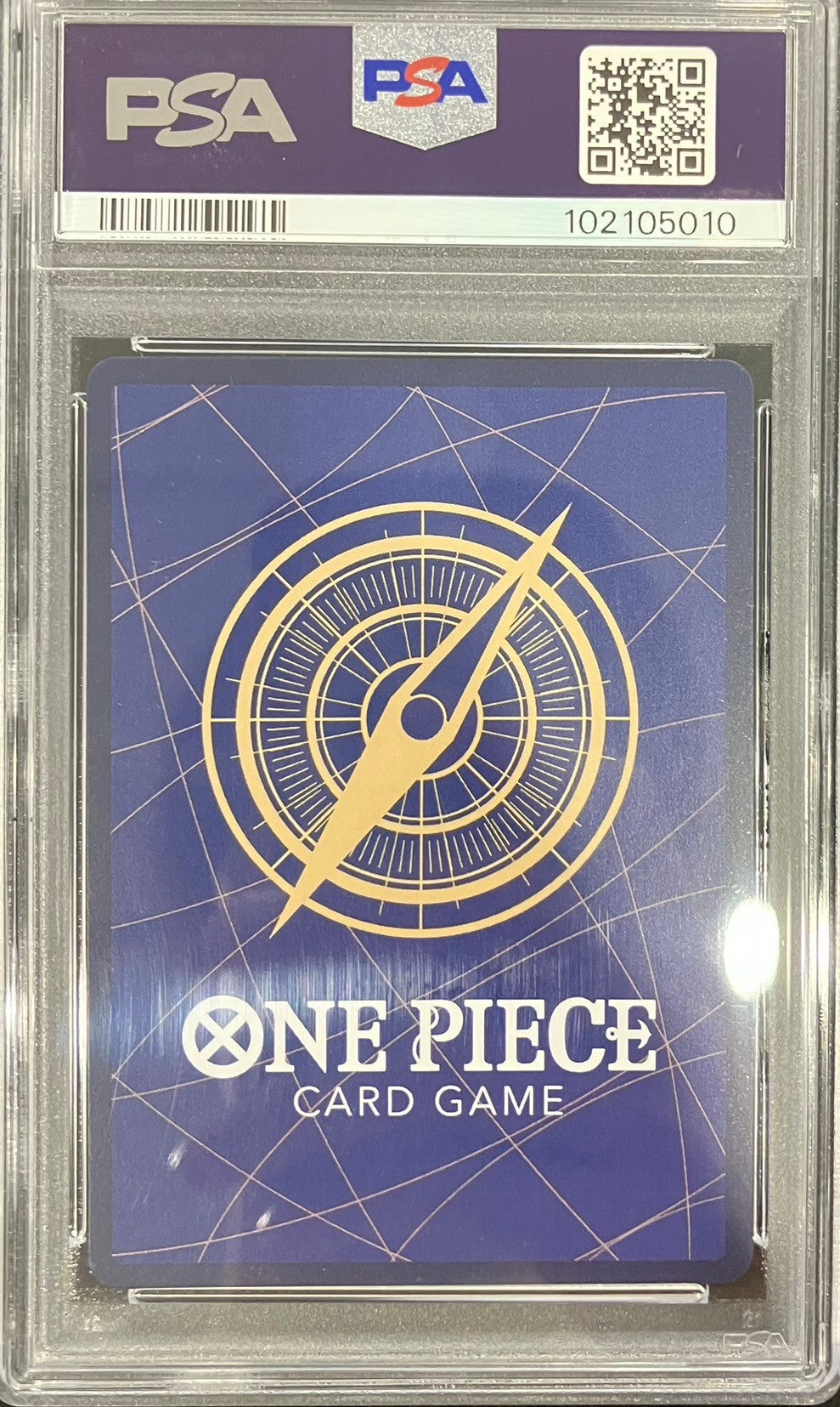 【中古A】 ポートガス・D・エース(パラレル/漫画背景/漫画絵/左下ロゴ無)【SR】(OP02-013)PSA10