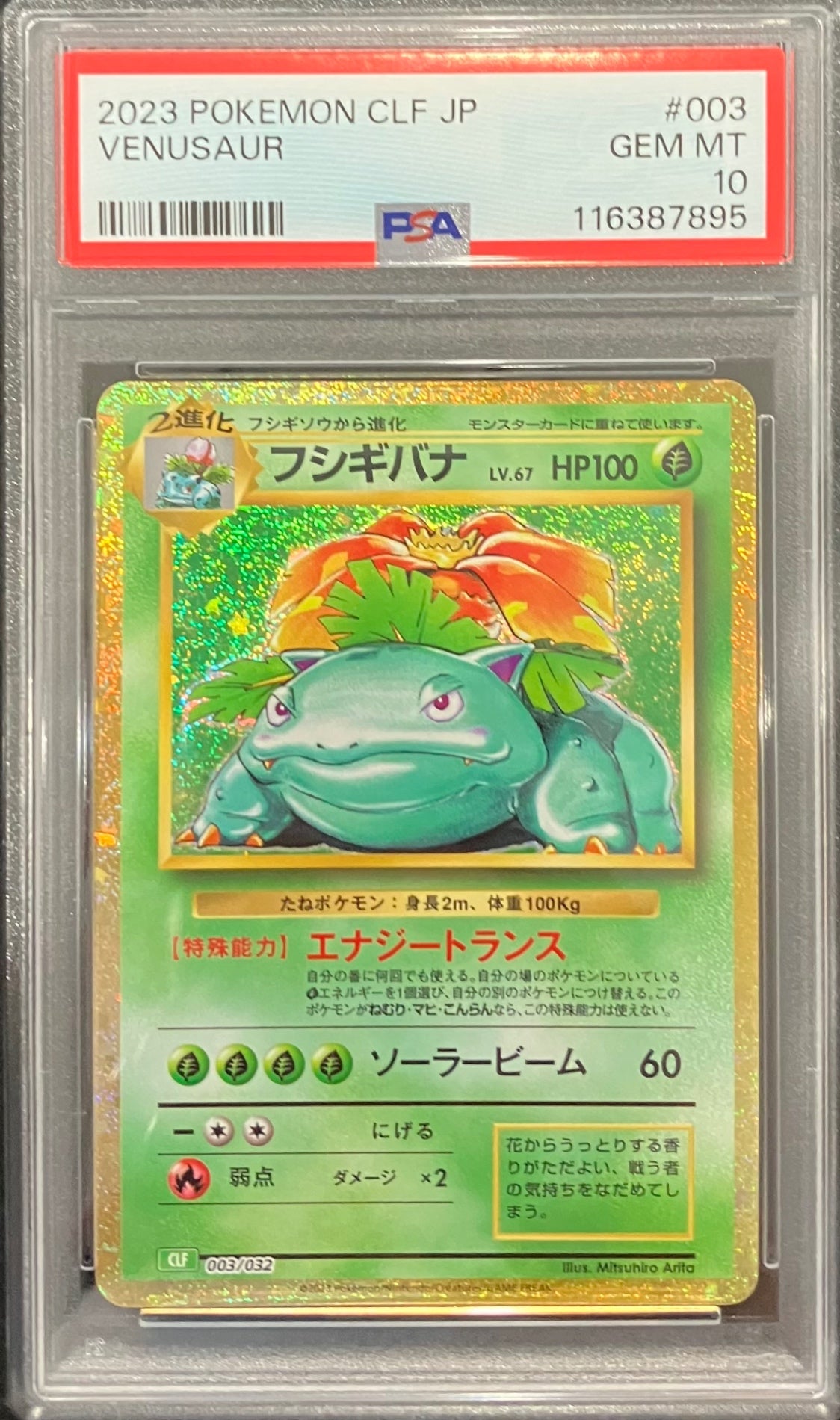 【中古A】 フシギバナ(Classicキラ)【-】(003/032)PSA10