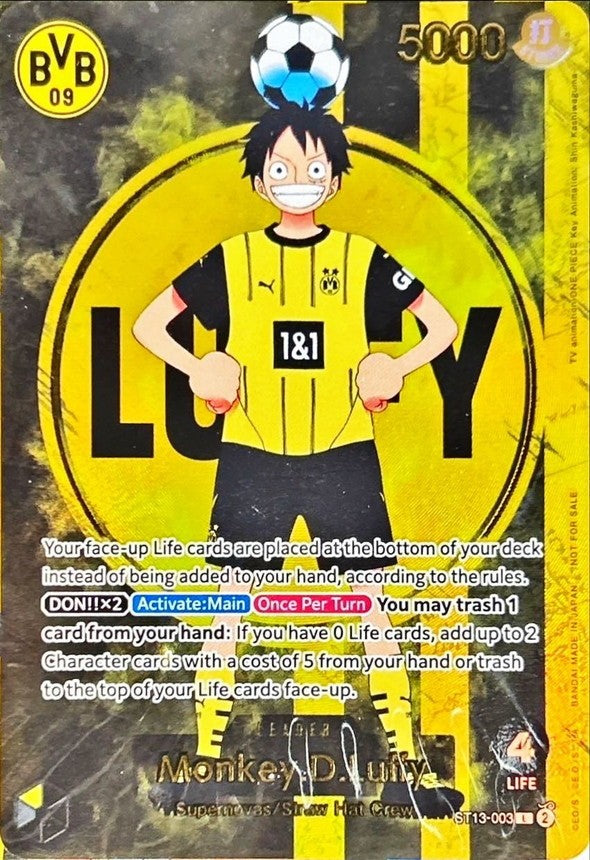 【中古A】 モンキー・D・ルフィ(英語版/ドルトムント)【L】(ST13-003)PSA10