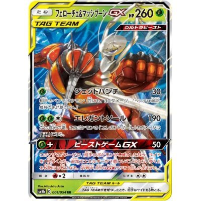 [Used A] Pheromosa &amp; Buzzwole GX [RR] (001/054)