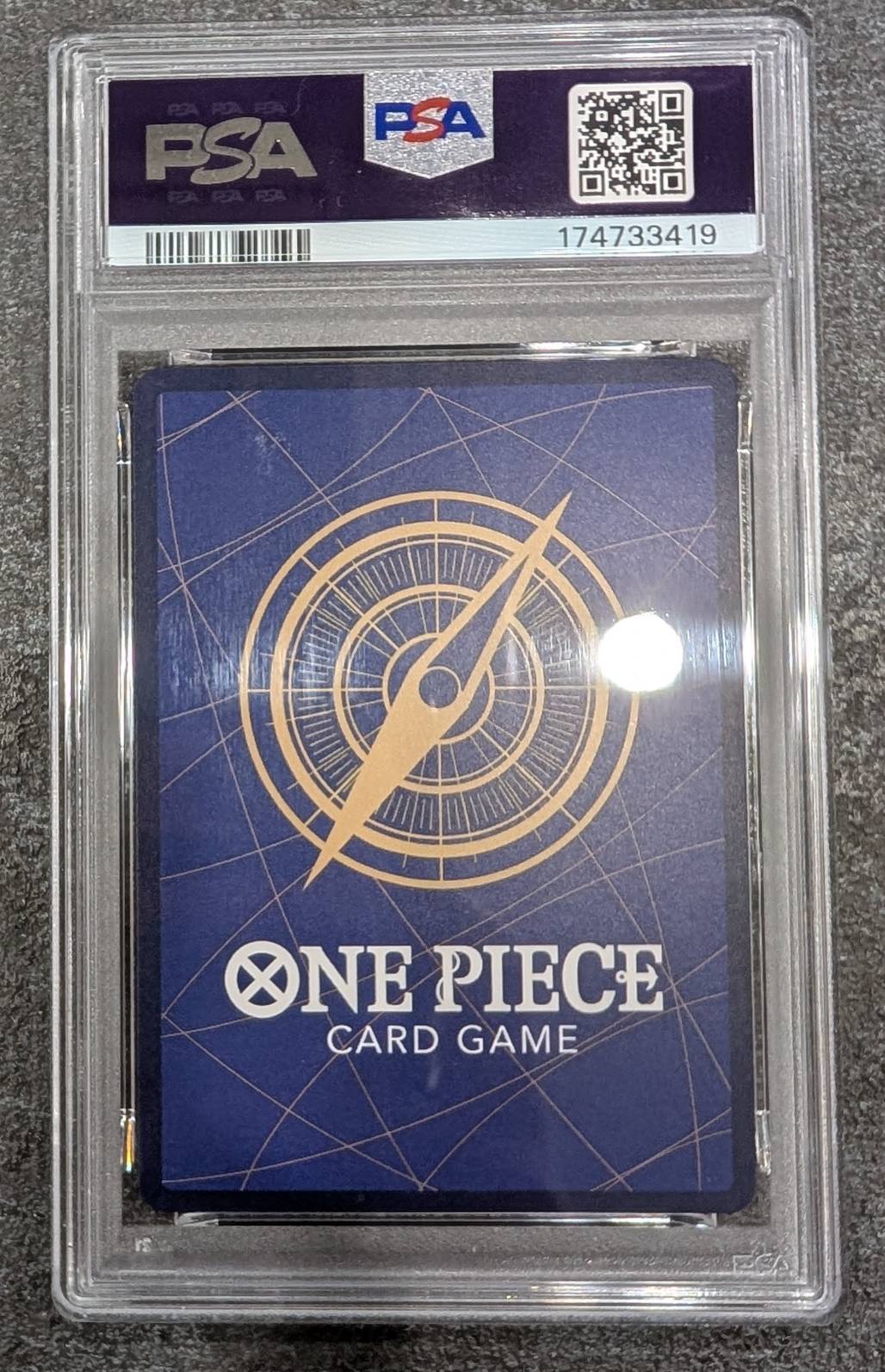【中古A】 モンキー・Ｄ・ルフィ(パラレル/illust:Bashikou)【SR/P】(OP16-015)PSA10