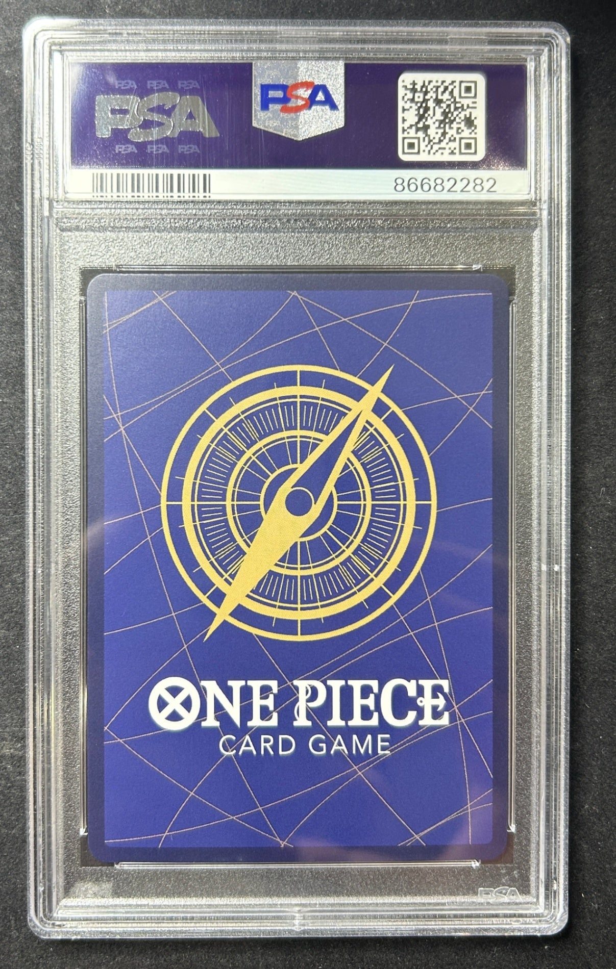 【中古A】 モンキー・D・ルフィ(パラレル/白背景/サイン)【SR】(ST01-012)PSA10