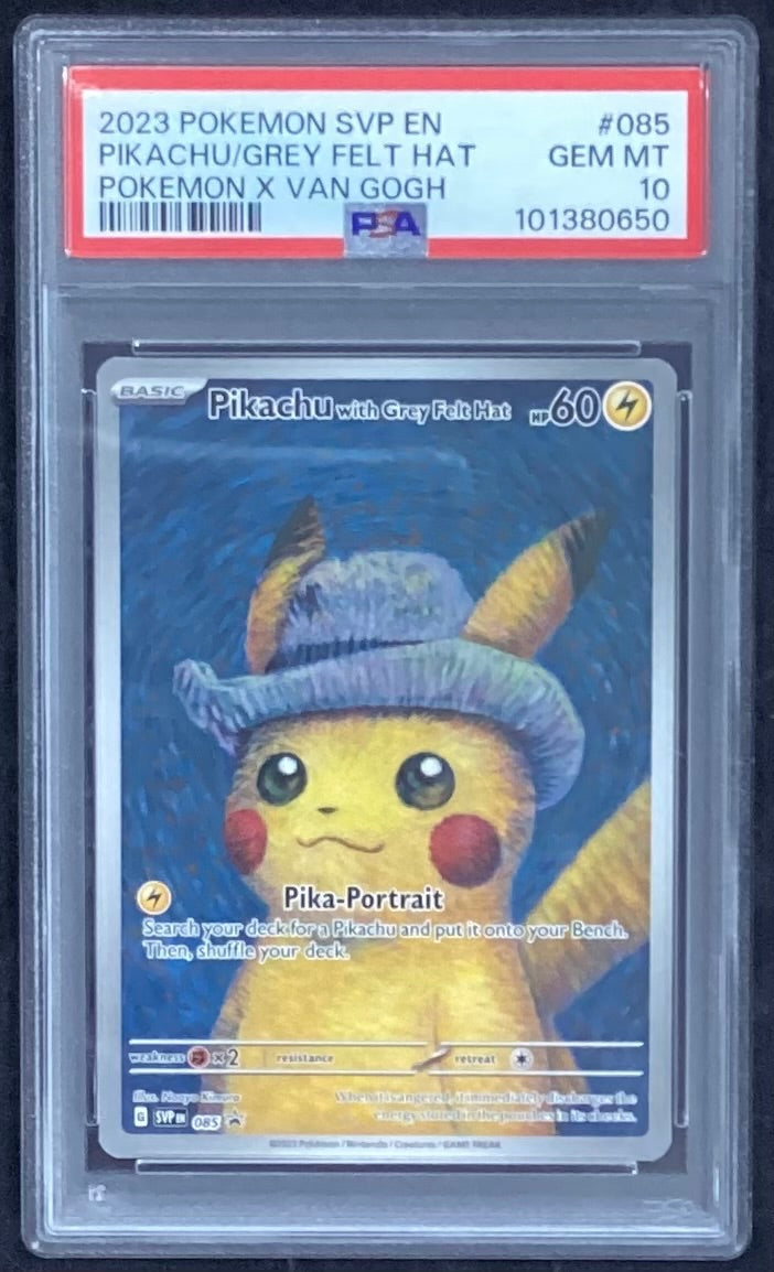【中古A】 Pikachu with Grey Felt Hat(ゴッホピカチュウ)【P】(085/SV-P)PSA10