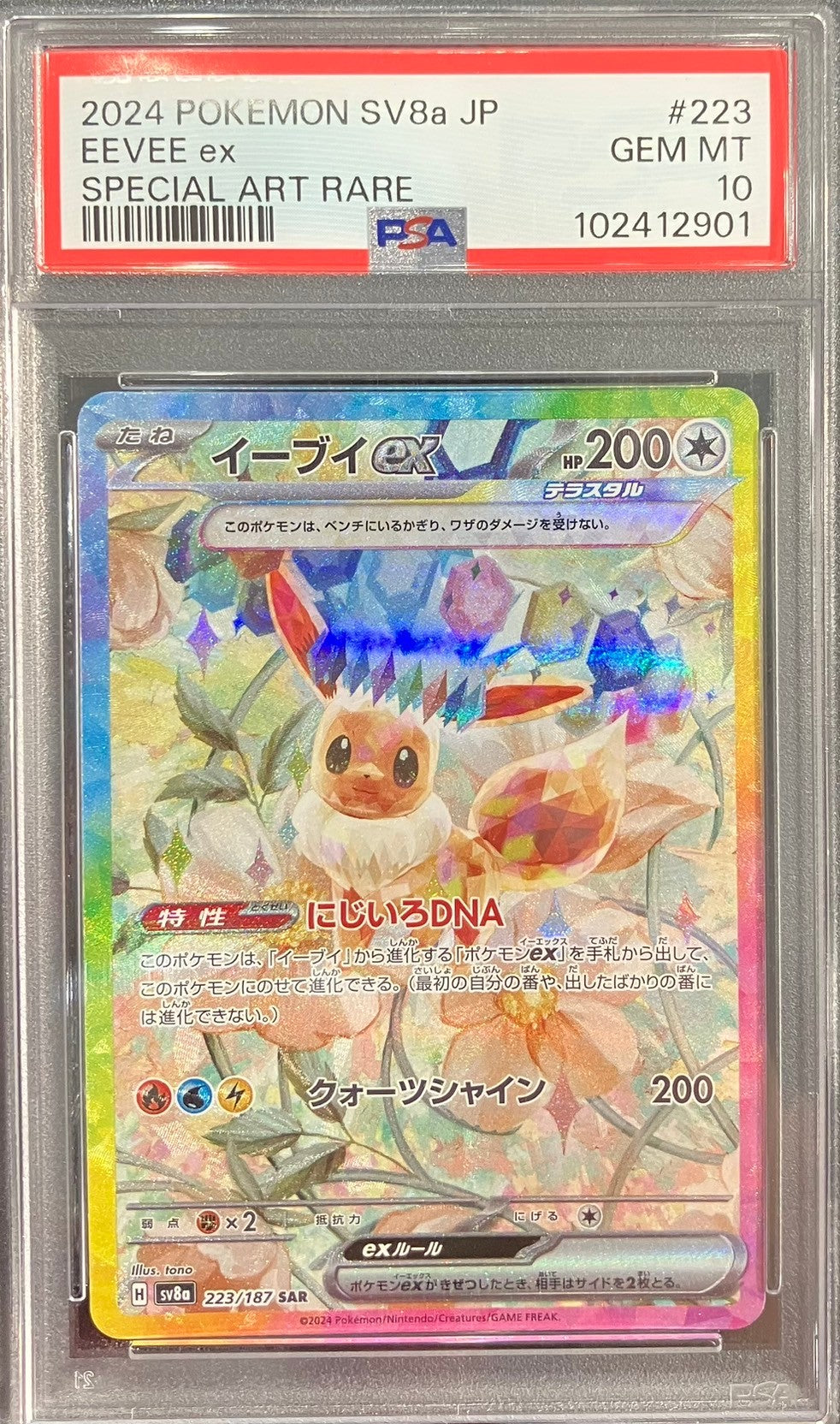 [Used A] Eevee ex [SAR] (223/187) PSA10